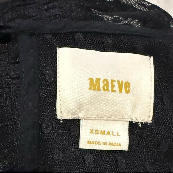 Maeve Black Ruffled Tiered Long Sleeve Dress - Picture 9 of 10